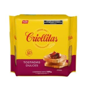 TOSTADAS CRIOLLITAS DULCES 195GR