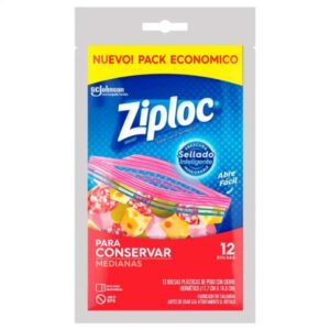 BOLSAS ZIPLOC PARA CONSERVA MEDIANA 12UN