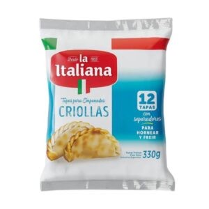 TAPA DE EMPANADA LA ITALIANA CRIOLLA 12UN