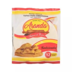 TAPAS PARA EMPANADAS ARANDA TRADICIONALES 12UN