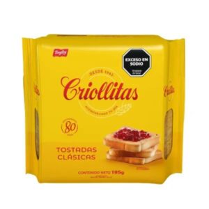 TOSTADAS CRIOLLITAS CLASICAS 195GR