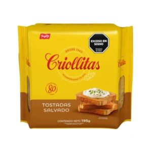 TOSTADAS CRIOLLITAS SALVADO 195GR