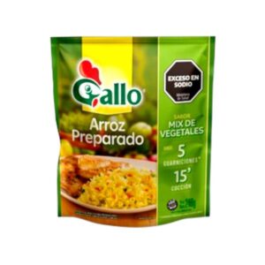 ARROZ GALLO PREPARADO SABOR MIX DE VEGETALES 240GR