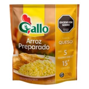 ARROZ GALLO PREPARADO SABOR QUESOS 240GR