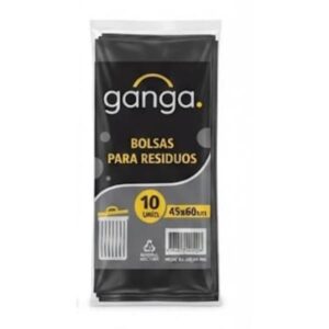 BOLSA PARA RESIDUOS GANGA 45X60CM 10UN