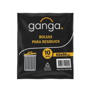 BOLSA PARA RESIDUOS GANGA 60X90CM 10UN