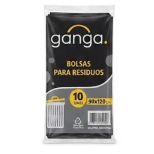 BOLSA PARA RESIDUOS GANGA 90X120CM 10UN