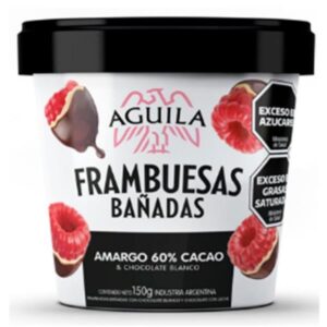 BOMBONES HELADOS AGUILA FRAMBUESAS CON CHOCOLATE AMARGO 150GR