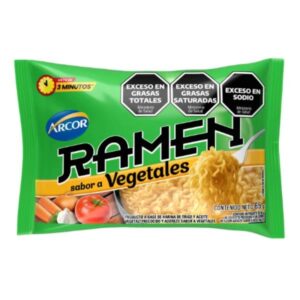 FIDEOS RAMEN ARCOR VEGETALES 65GR