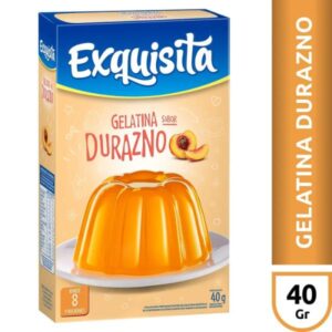 GELATINA EXQUISITA SABOR DURAZNO 40GR