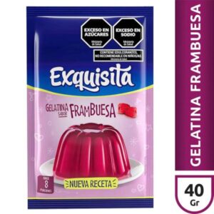 GELATINA EXQUISITA SABOR FRAMBUESA 40GR