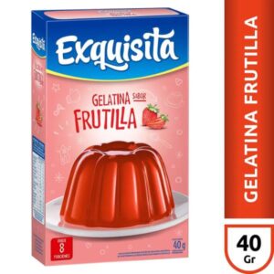 GELATINA EXQUISITA SABOR FRUTILLA 40GR