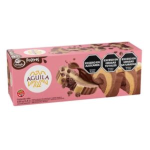 POSTRE HELADO AGUILA CHOCOLATE Y VAINILLA 11 PORCIONES 1.4LT