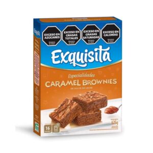 PREMEZCLA EXQUISITA PARA PREPARAR BROWNIES CARAMEL 425GR