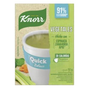 SOPA QUICK KNORR BALANCE VEGETALES 5 SOBRES