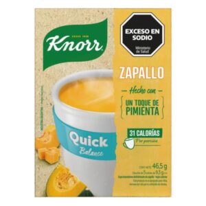 SOPA QUICK KNORR BALANCE ZAPALLO 5 SOBRES