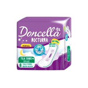 TOALLAS FEMENINAS DONCELLA NOCTURNA 8UN
